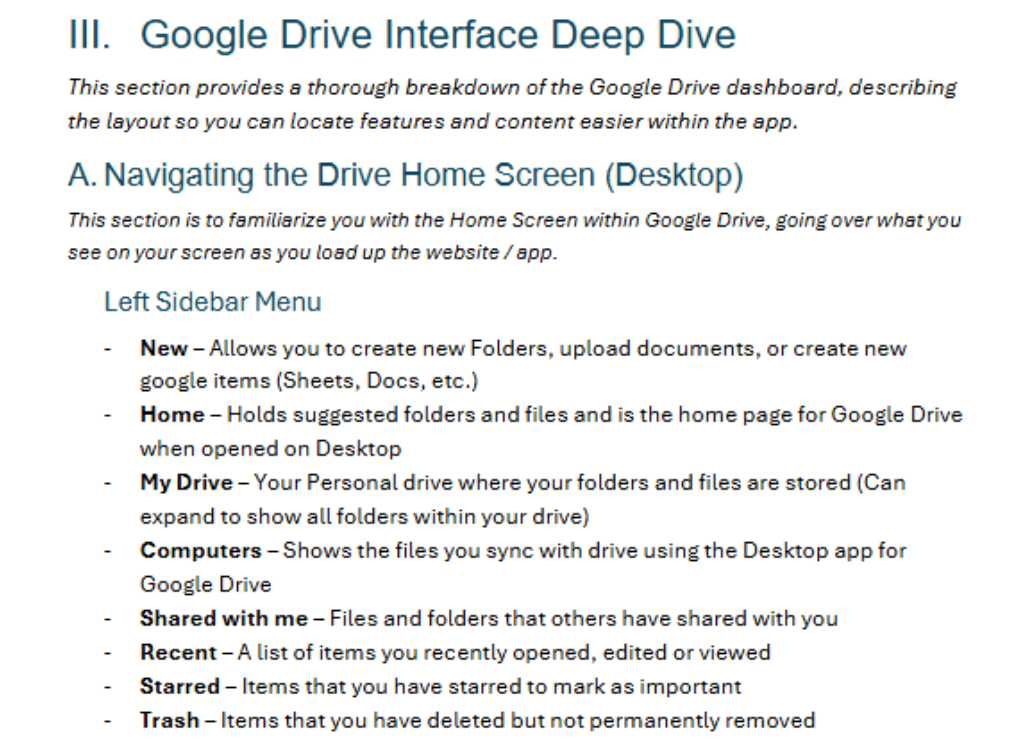 Google Drive User Manual
